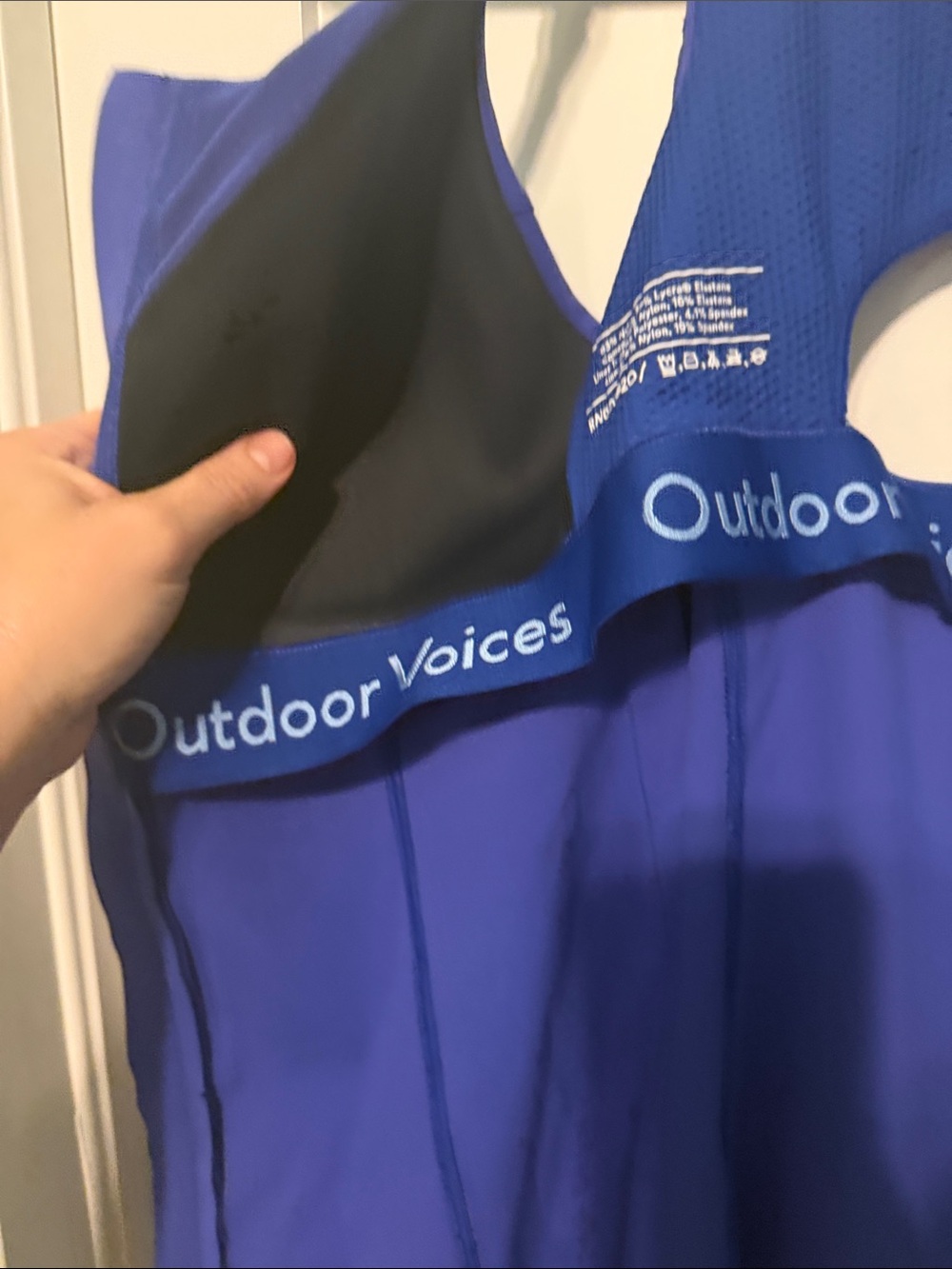 Outdoor Voices Size S/M DD Cup Zip-Front Royal Blue Athletic Mini Dress Tennis - Picture 6 of 9